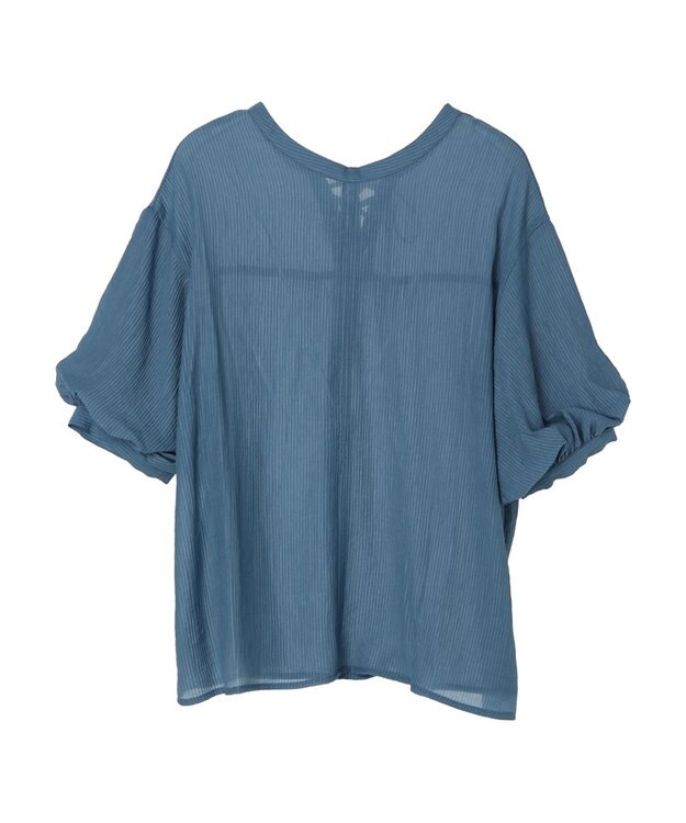 Green Parks ・ＥＬＥＮＣＡＲＥ　ＤＵＥ　バルーンスリーブブラウス Blue