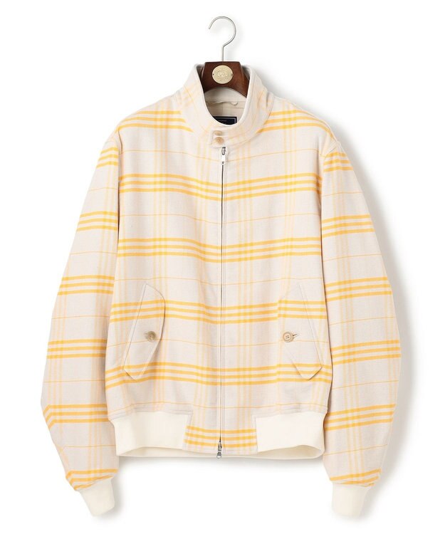 J.PRESS MEN 【J.PRESS ORIGINALS】Roy Twill Check Golf Jacket / Japan Made イエロー系3