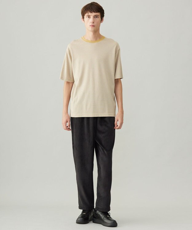 UNFILO MENS 【男女兼用/新色追加】スマート ストレッチ TEE [新色]イエローボーダー