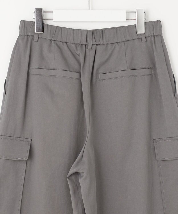 自由区 L 【洗える】テンセルツィルカーゴ パンツ グレー