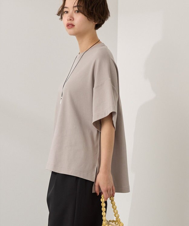 AMERICAN HOLIC 【接触冷感】スムースボクサーＴシャツ Gray Beige