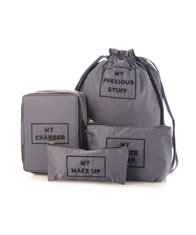 UNBILLION カシュカシュ cachecache / トラベルシシュウ4個セット GY