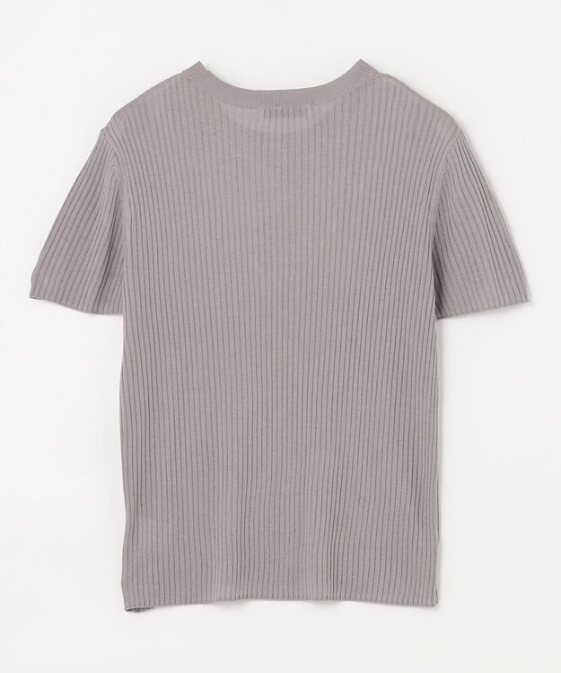 ANY 【2SET】ニットツインセット（半袖ニット＋Vネックカーデ） ライトグレー