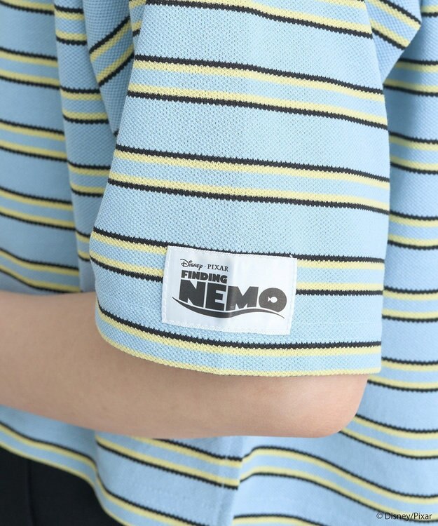 earth music&ecology Ｆｉｎｄｉｎｇ　Ｎｅｍｏ／ボーダーポロシャツ Light Blue