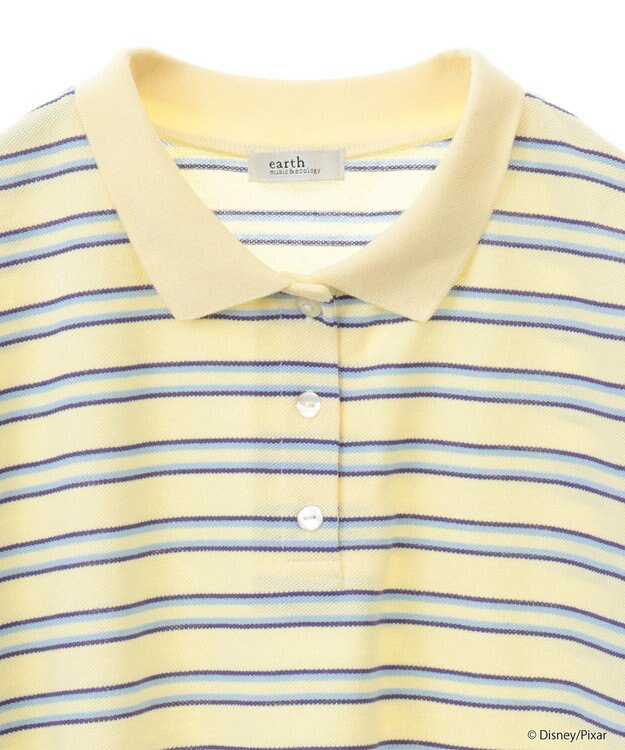 earth music&ecology Ｆｉｎｄｉｎｇ　Ｎｅｍｏ／ボーダーポロシャツ Yellow