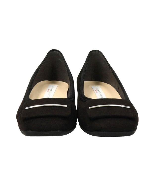 Bridget Birkin 【Bridget Birkin walk】バックルモチーフウォーキングパンプス ブラックスウェード
