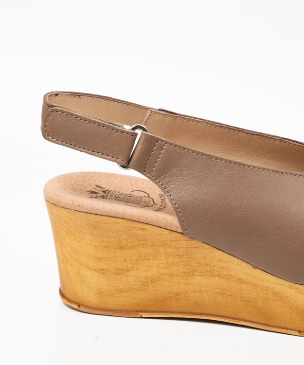 BONTRE 【BONTRE/ボントレ】ウッド調ウェッジサンダル/90502-RS オーク