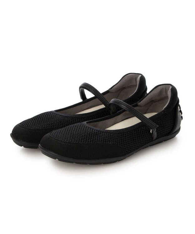 MODE ET JACOMO <MODE ET JACOMO>ストラップバレエスニーカー ブラック