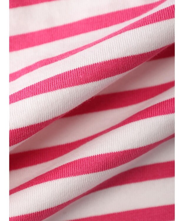 Green Parks コンパクトボーダープルオーバー Pink