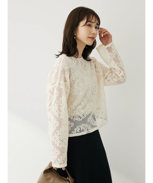 Green Parks 前後２ＷＡＹレースプルオーバー Ecru