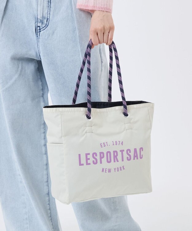 LeSportsac ML 2 WAY TOTE        /2ウェイビスケットベージュ/ディープシー 2ウェイビスケットベージュ/ディープシー