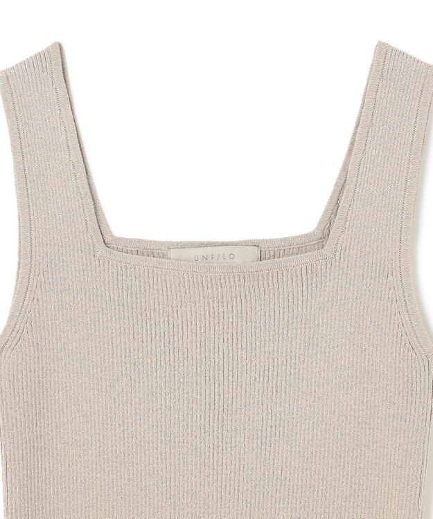 UNFILO ラメリブタンクトップ ゴールド