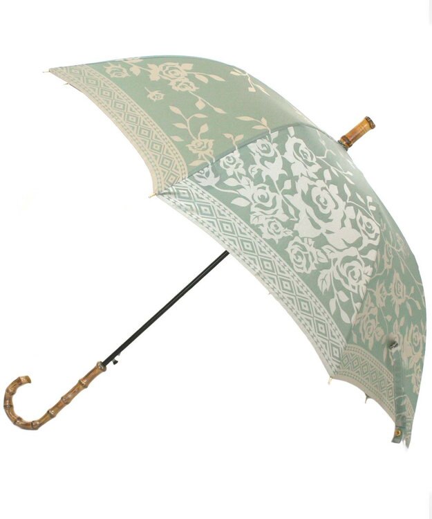 槇田商店 Kirie バラ セイジグリーン 長傘 セージ