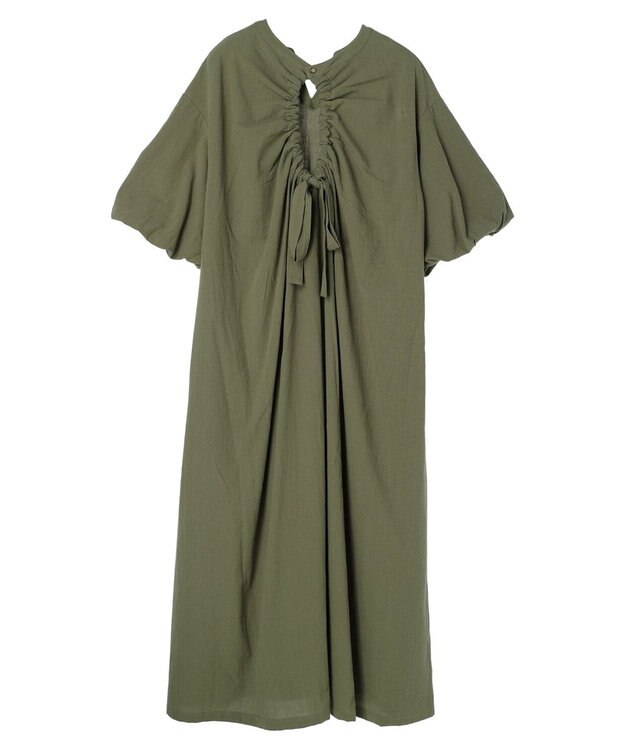 Green Parks ・ＥＬＥＮＣＡＲＥ　ＤＵＥ　バックリボンワンピース Khaki