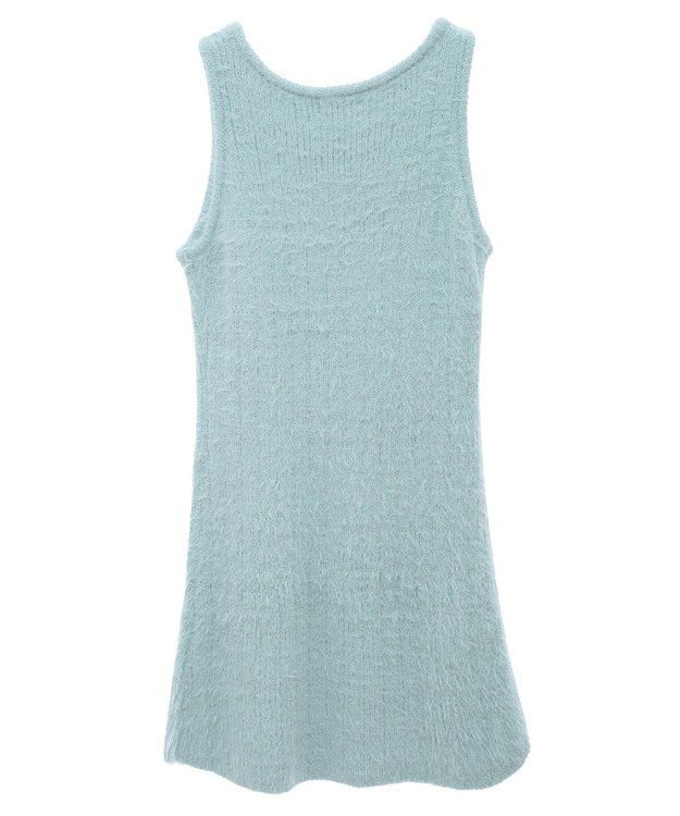 earth music&ecology ＳＥＴ２点シャギーショートカーデ＋ミニワンピース Mint Green