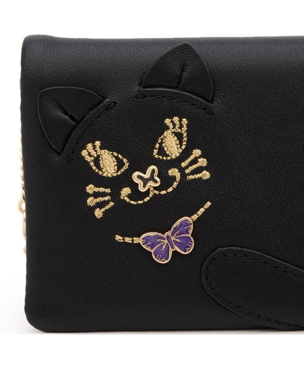 ANNA SUI TITIソフト 2面パスケース ブラック