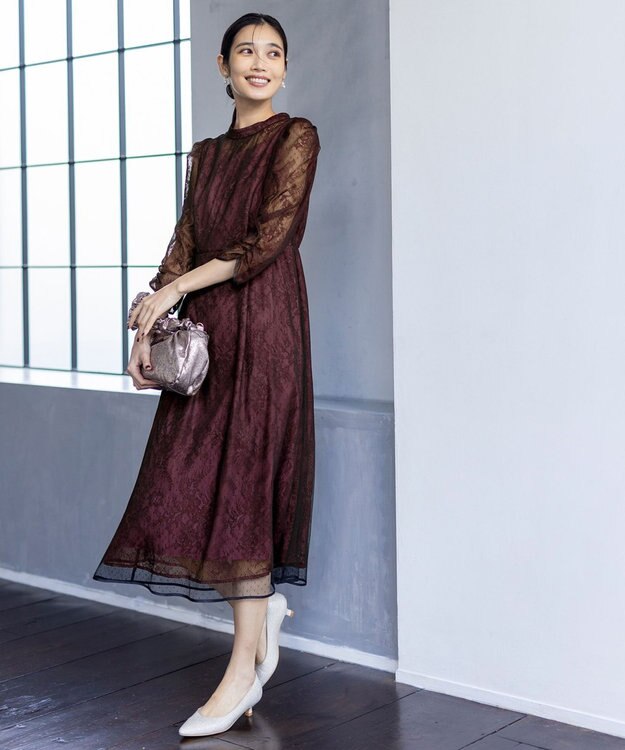 ANY SIS 【23.0cm~24.0cm】ラメローヒール パンプス シャンパン