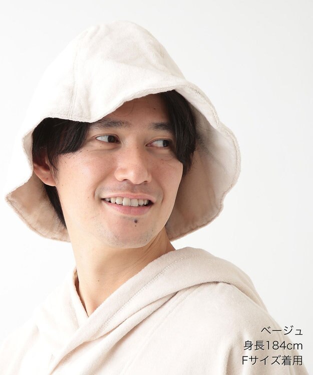 UCHINO エアリータッチ サウナタオルハット ベージュ