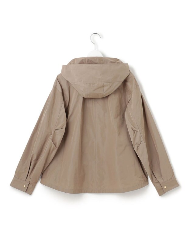 23区 【撥水加工/洗える】ブライトタフタ マウンテンパーカー モカ系