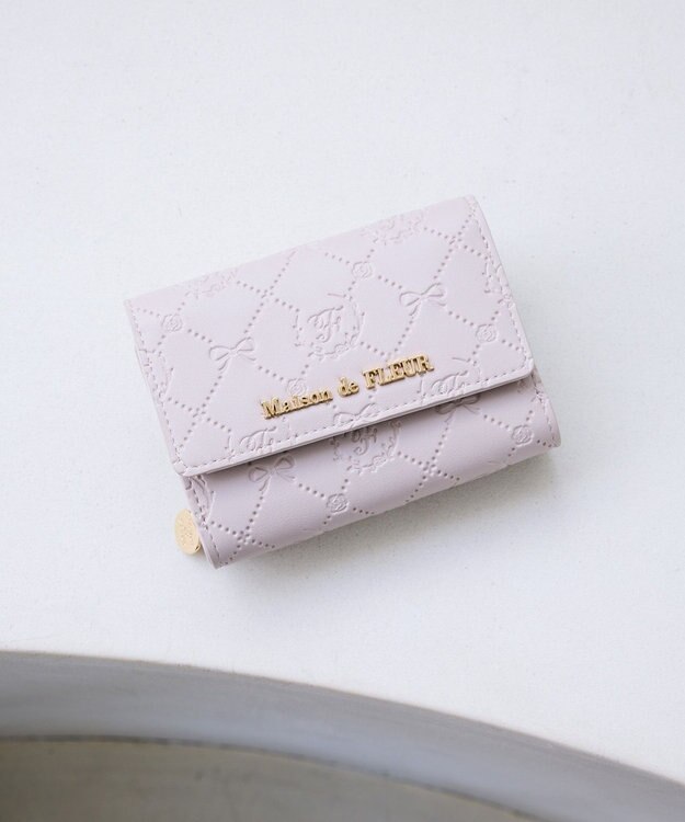Maison de FLEUR EC限定カラーモノグラムウォレット Lavender