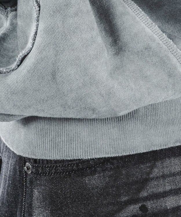 WEGO 【ユニセックス着用ITEM/MLサイズ展開】コールドダイスウィッチングプルパーカー グレー