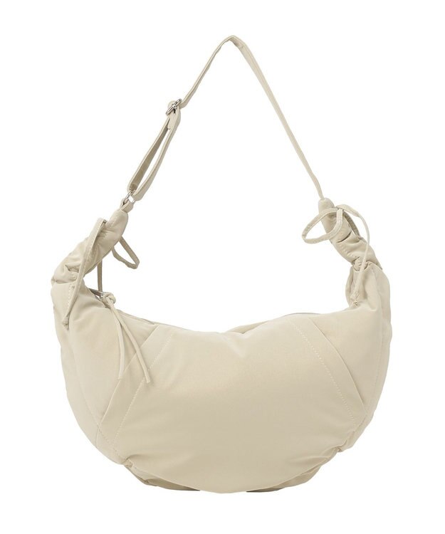 earth music&ecology ドロストリボンショルダーバッグ Beige