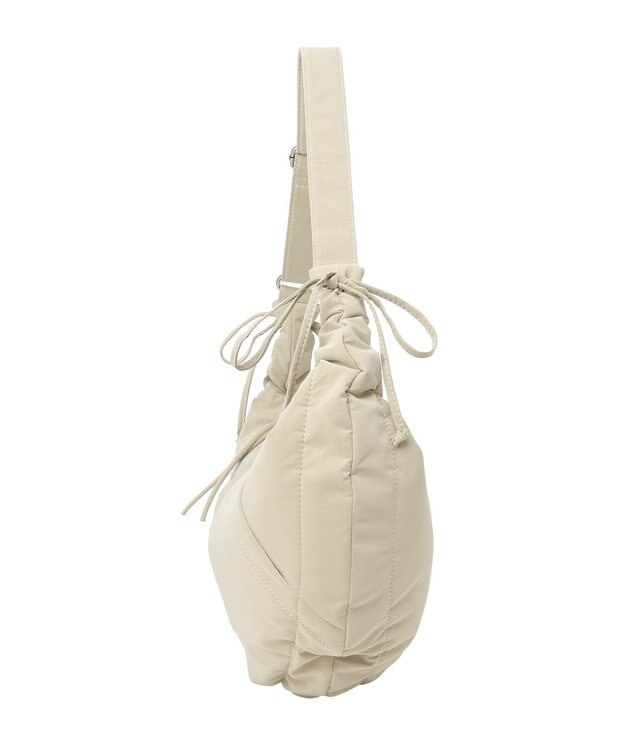 earth music&ecology ドロストリボンショルダーバッグ Beige