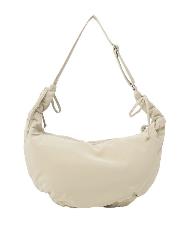 earth music&ecology ドロストリボンショルダーバッグ Beige