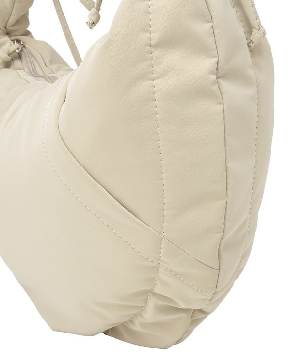 earth music&ecology ドロストリボンショルダーバッグ Beige