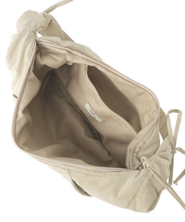 earth music&ecology ドロストリボンショルダーバッグ Beige