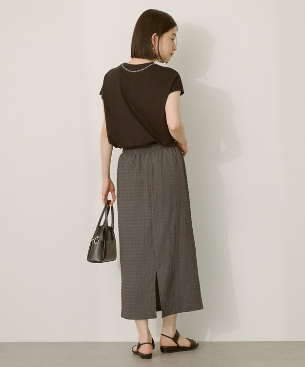 AMERICAN HOLIC シャーリングナロースカート Charcoal Gray