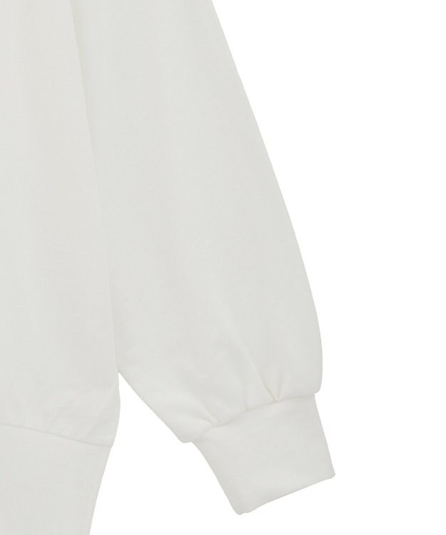 Green Parks カレッジロゴ裏毛チュニック Off White