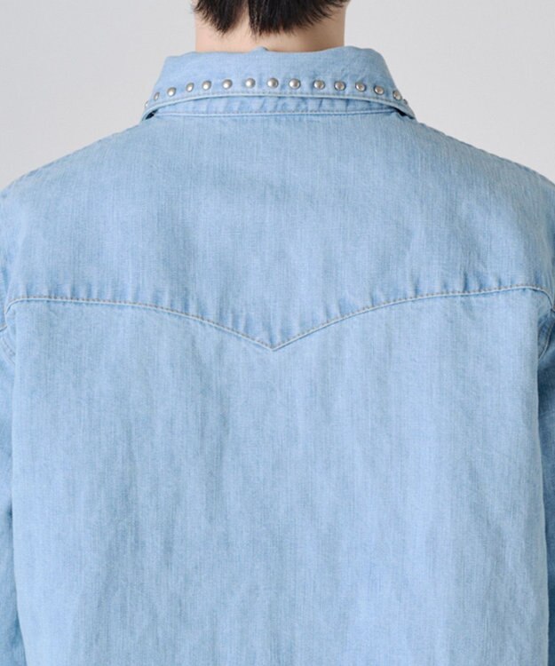 Ripo trenta anni STUDS デニムシャツ BLUE