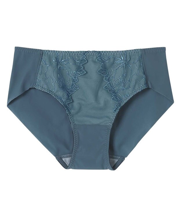 une nana cool 小さく見せるミニマイザーブラ レース ショーツ ブルーグリーン