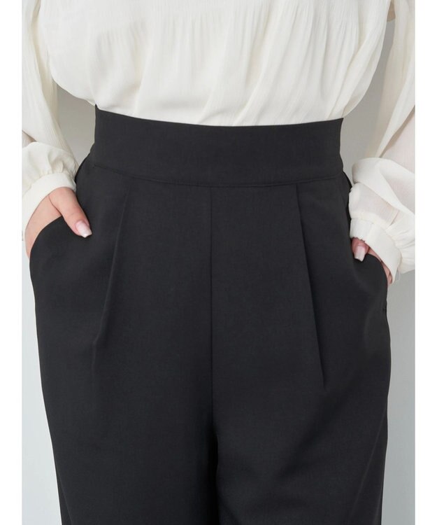 earth music&ecology リラックスワイドパンツ Black