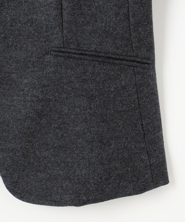 J.PRESS LADIES 【セットアップ対応】コンパクトジャージー ノーカラー ジャケット グレー系