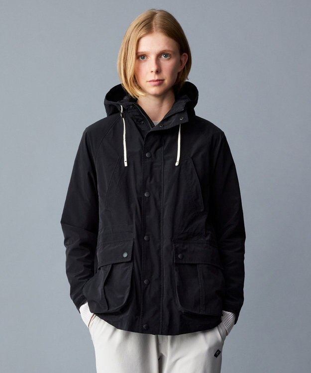 JOSEPH ABBOUD MOUNTAIN 【サスティナブル/ECO撥水/６ポケット/ライナードッキング対応】Pe/Nyピーチ マウンテンパーカー ブラック系