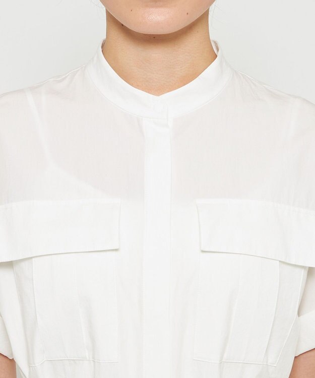 uncrave カラータイプライター シャツワンピース オフ