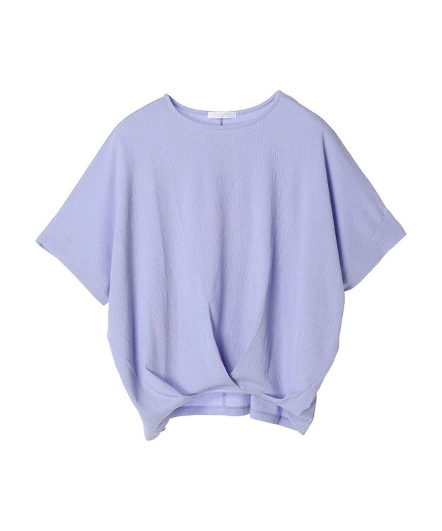 Green Parks 裾タック表面カットプルオーバー Purple