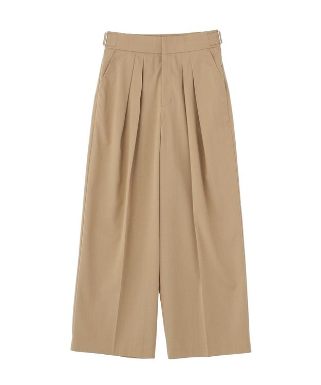 Green Parks タックワイドパンツ Mocha