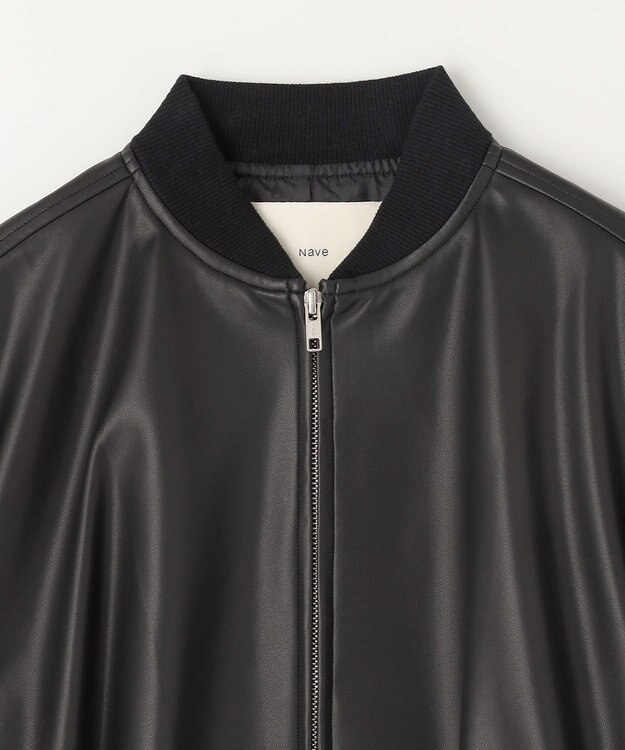 NAVE 【Nave】ヴィーガンレザー ブルゾン ブラック系