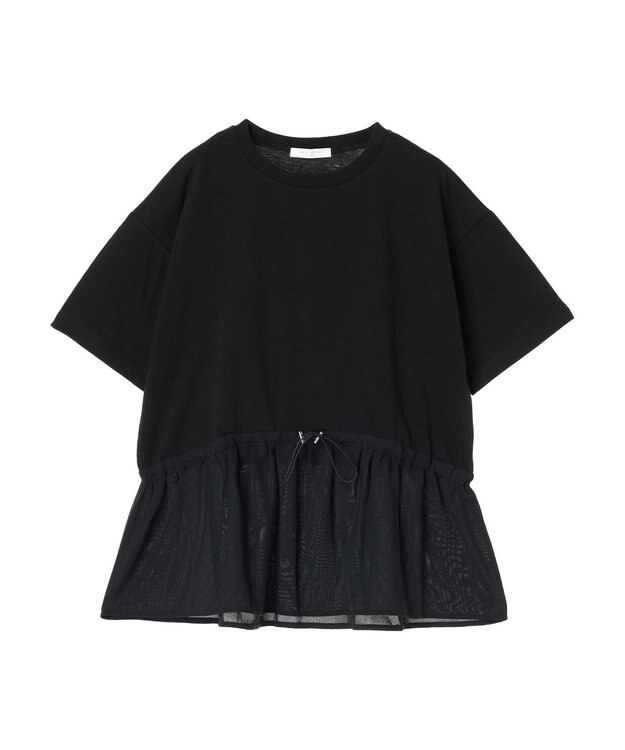 Green Parks ドロスト切替えドッキングカットプルオーバー Black