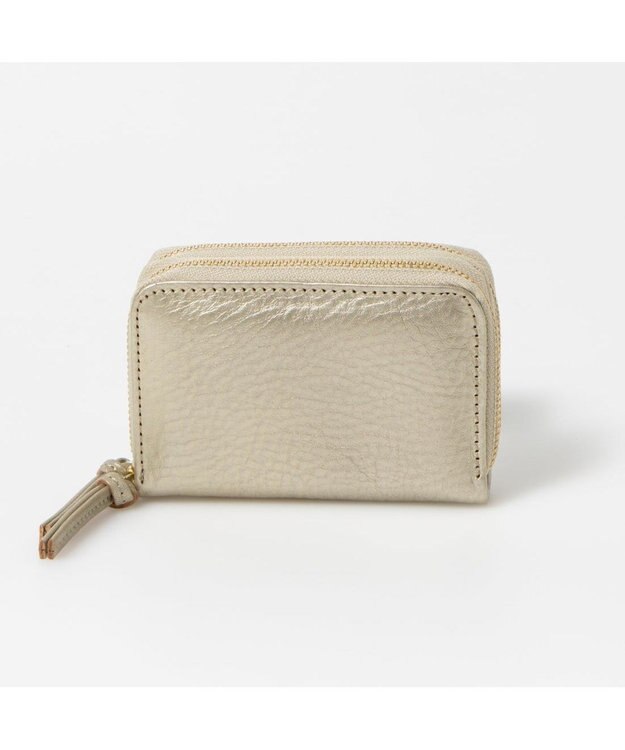 UNBILLION ペルケ perche / イタリアンレザー・ジャバラカードキーケース ゴールド