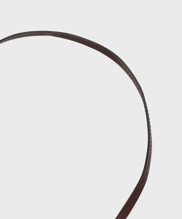 GRACE CONTINENTAL レザーリングネックレス ダークブラウン