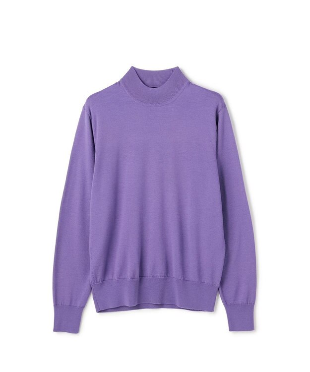 JOSEPH HOMME 【HIGH GRADE LINE】ヤマガタメリノ　モックネックニット ライラック系