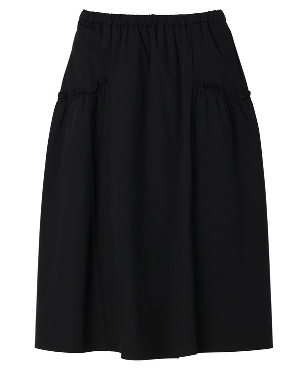 CRAFT STANDARD BOUTIQUE サイドフリルギャザースカート Black