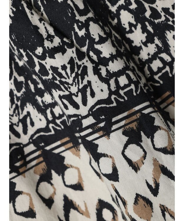 AMERICAN HOLIC パネルプリントリラックスパンツ Charcoal Gray