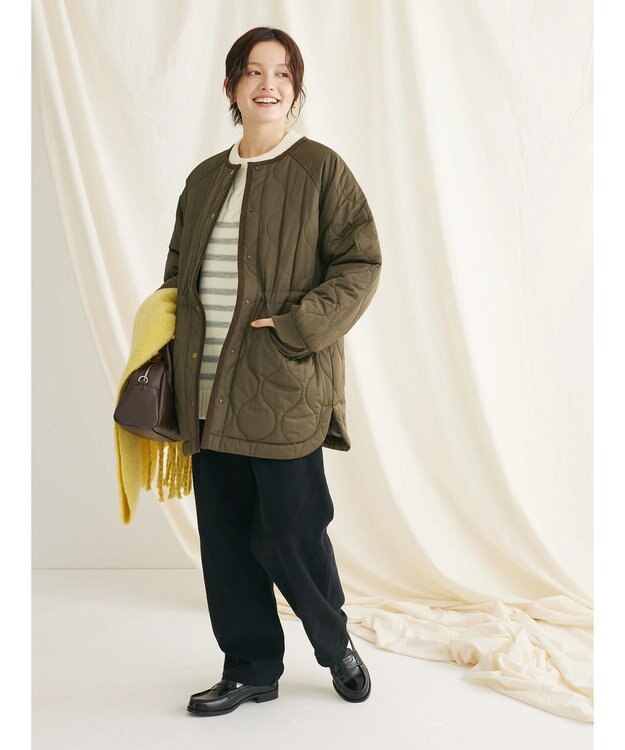 CRAFT STANDARD BOUTIQUE ケーブル×ボーダードッキングプルオーバー Border Ivory