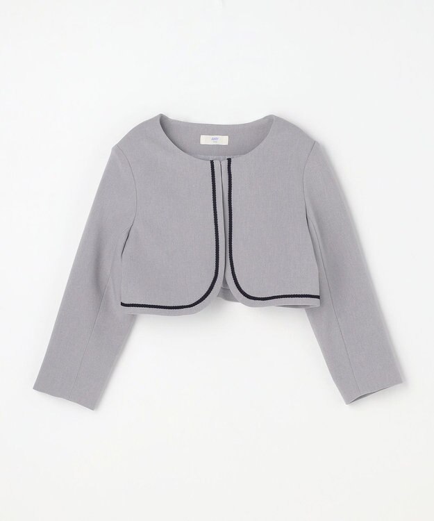 ANY KIDS 【2点セット】ノーカラー ボレロジャケット+襟付き ワンピース ブラックウォッチ