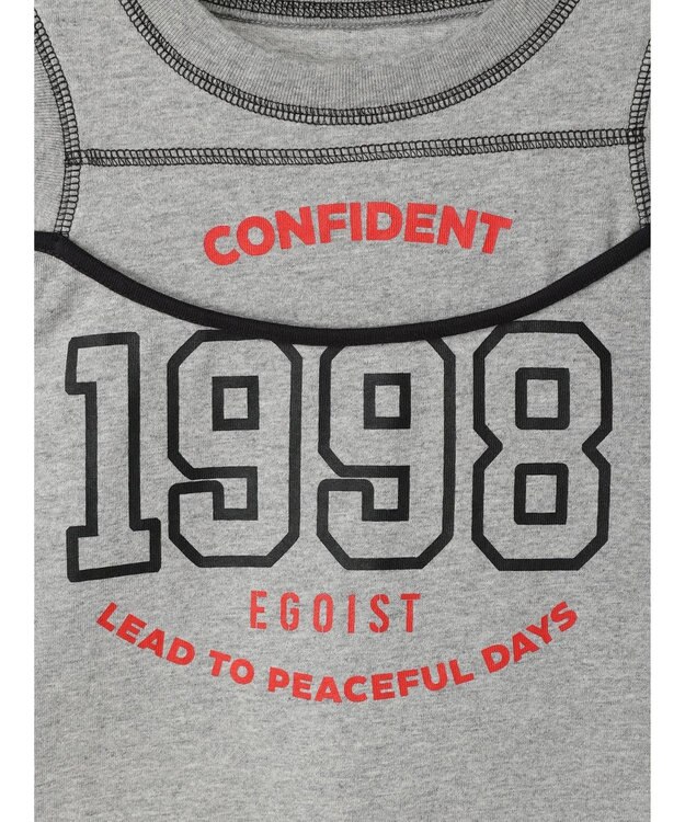 Green Parks ＥＧＯＩＳＴ　肩開きロゴ長袖プルオーバー Gray